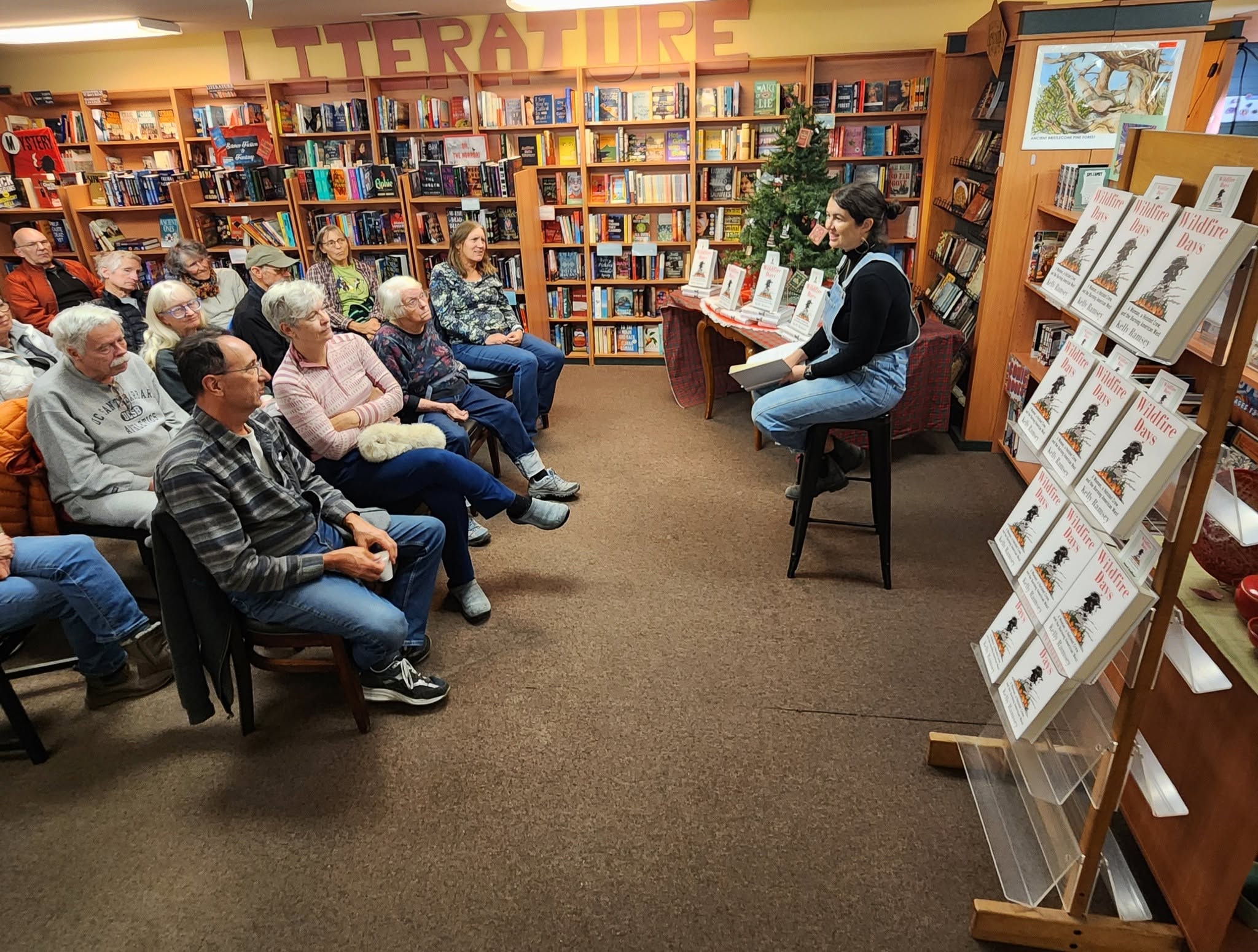 Books and displays at Spellbinder Books